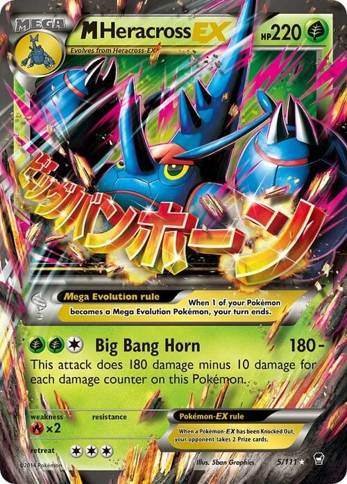 M Heracross EX Card Front