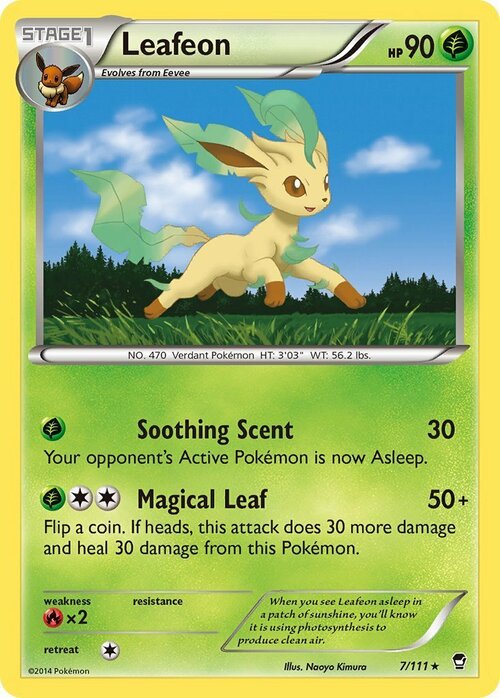 Leafeon [Soothing Scent | Magical Leaf] Card Front