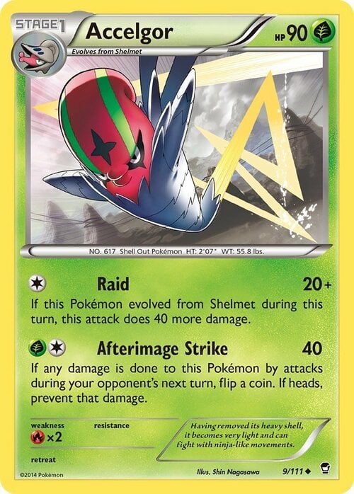Accelgor [Raid | Afterimage Strike] Card Front