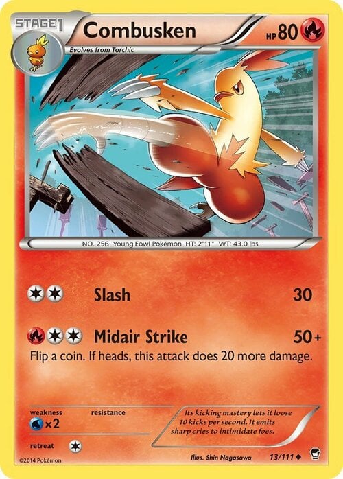Combusken [Slash | Midair Strike] Card Front