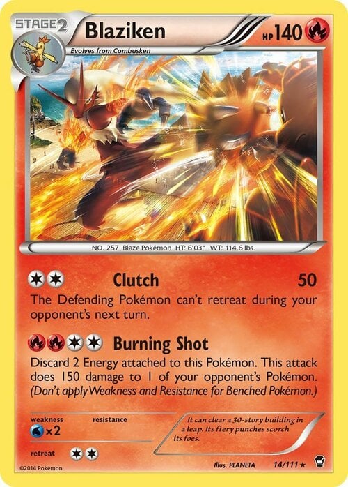 Blaziken [Clutch | Burning Shot] Card Front