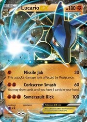 Lucario EX [Missile Jab | Corkscrew Smash | Somersault Kick]