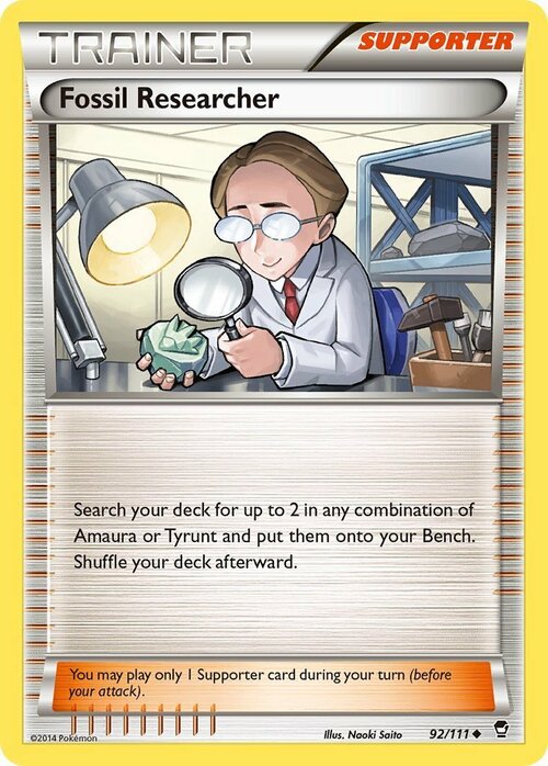 Fossil Researcher Card Front