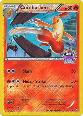 Combusken [Slash | Midair Strike] Card Front