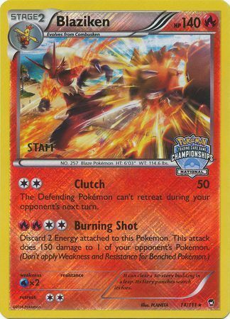 Blaziken Card Front