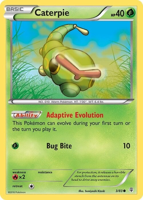 Caterpie Card Front