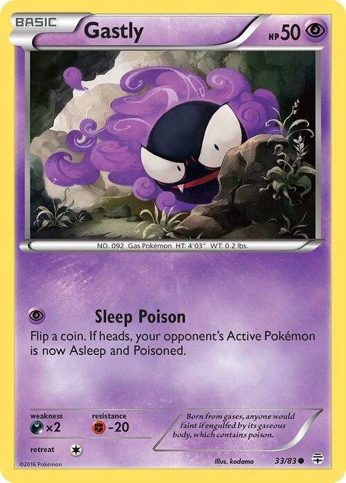Gastly Card Front