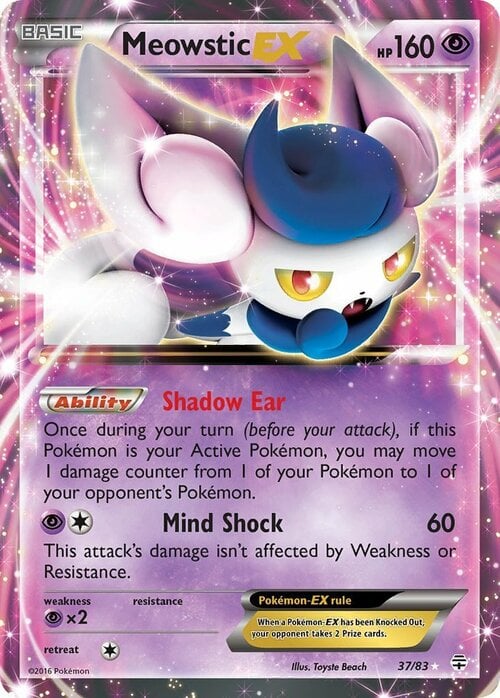 Meowstic EX Card Front
