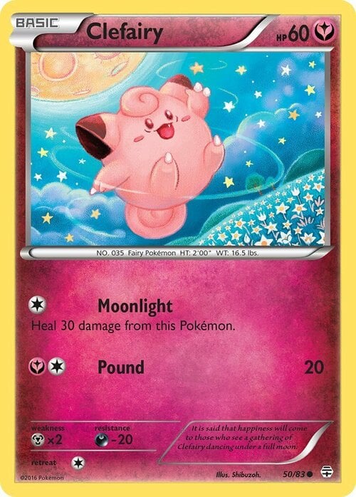 Clefairy Card Front