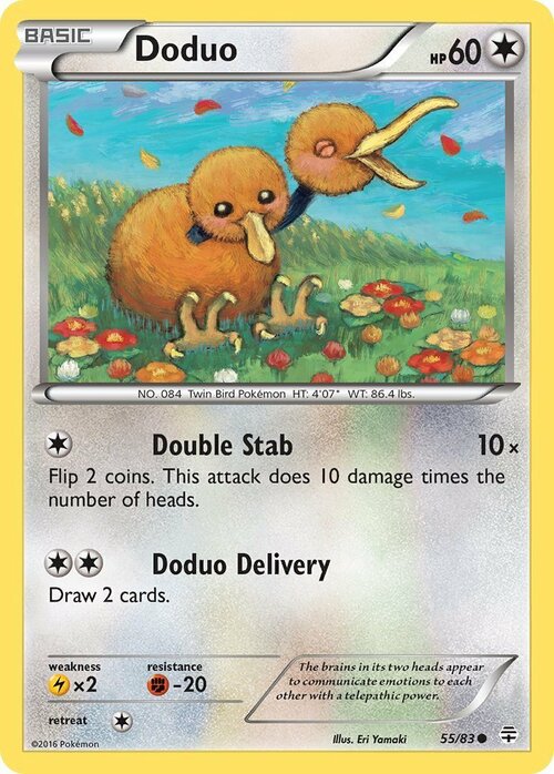 Doduo Card Front