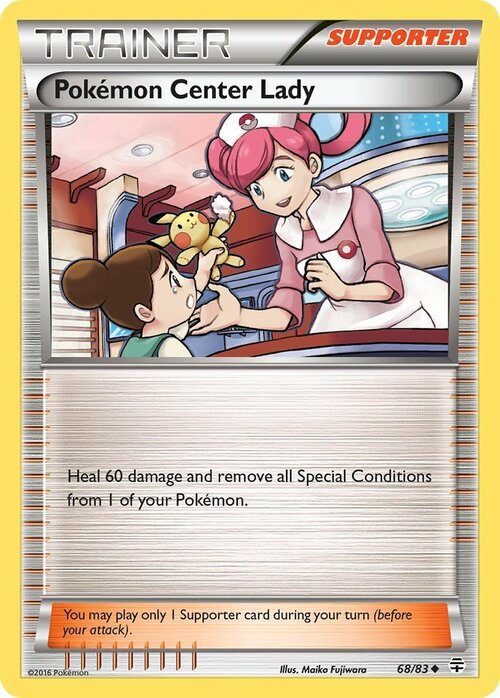 Pokémon Center Lady Card Front