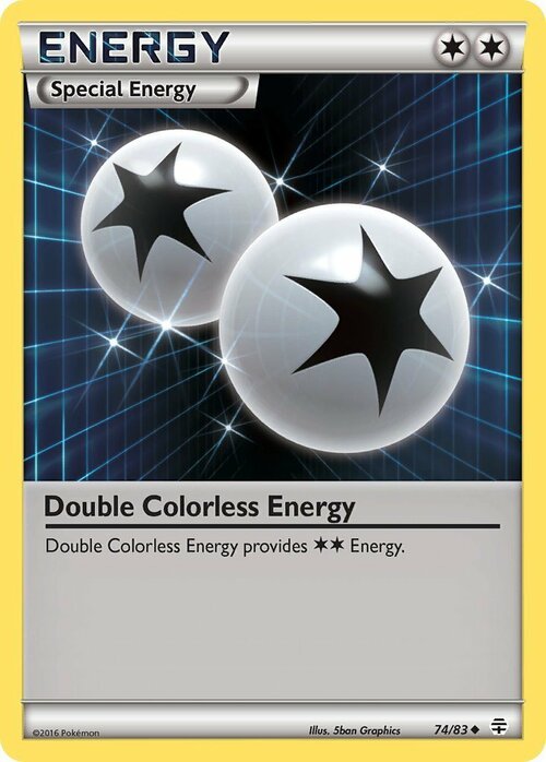 Double Colorless Energy Card Front