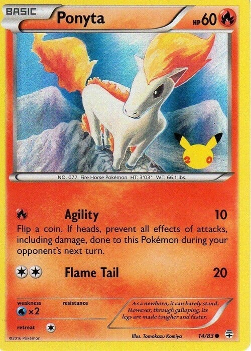 Ponyta Card Front