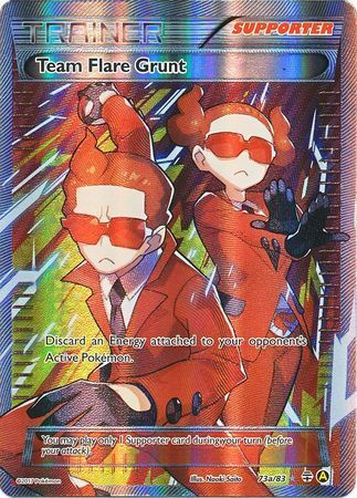 team flare pokemon cards ACE 9 - Grunt - 73a/83 - Generations - this Trainer Box is designed to enhance your Pokemon battles Pokemon Card Jaming net flare