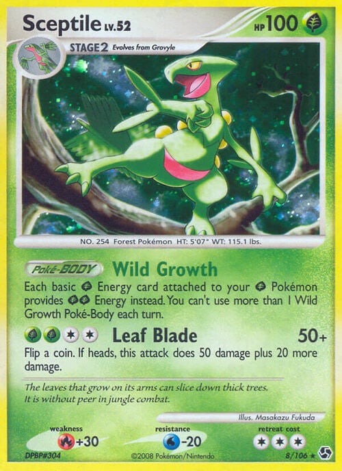 Sceptile Lv.52 Card Front