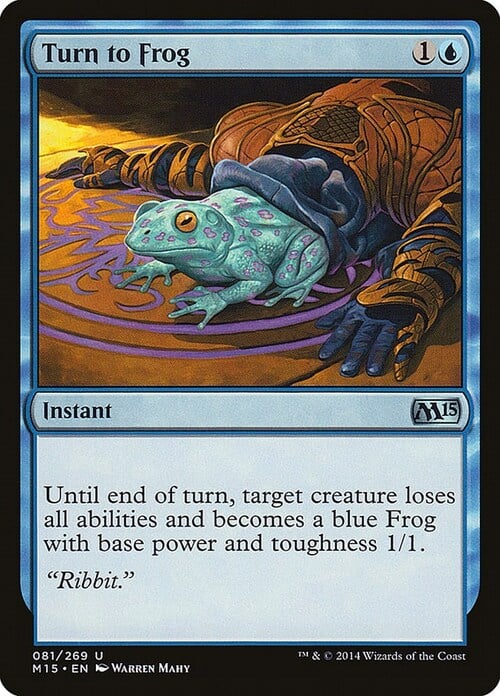 Turn to Frog Card Front