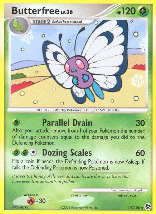 Butterfree Lv.36 Card Front