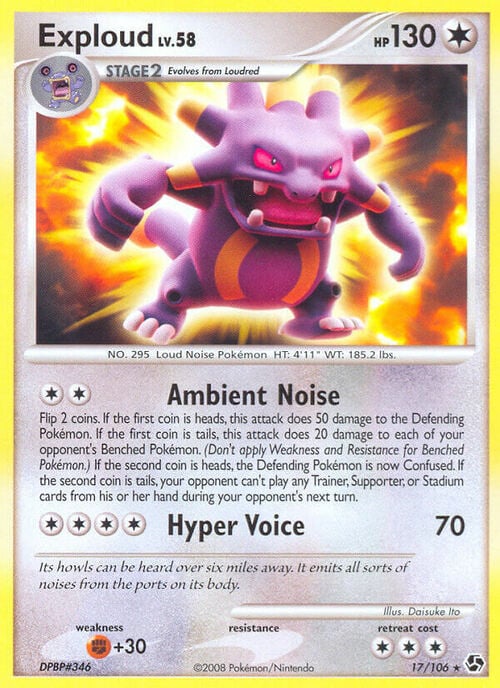 Exploud Lv.58 Card Front