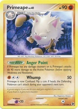 Primeape Lv.41 Card Front