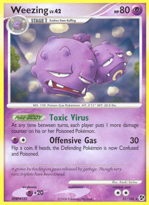 Weezing Lv.42 Card Front