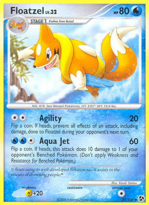 Floatzel Lv.32 Card Front