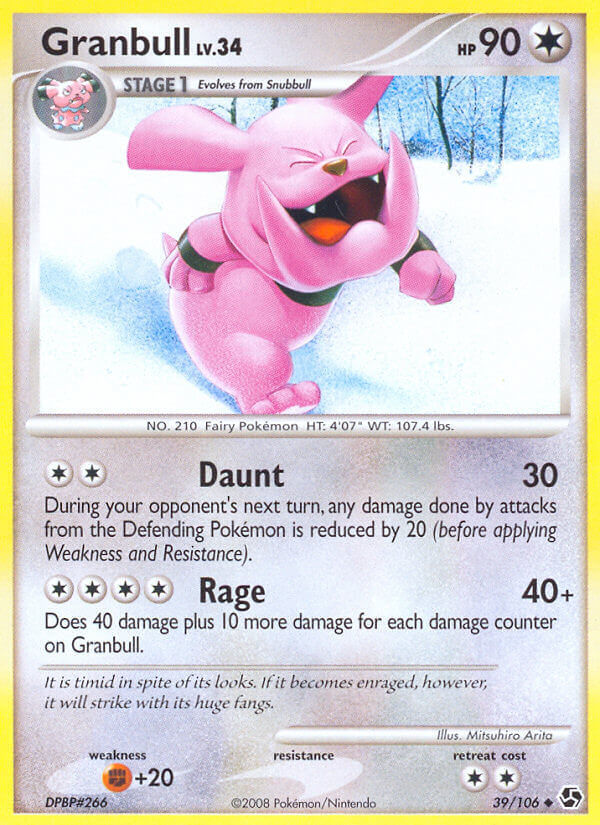 granbull pokemon card - Sword & Shield - Darkness Ablaze - - 071/189 Granbull does 20 damage to itself. Granbull V 057/172 Brilliant Stars