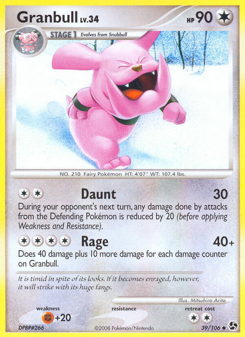 Granbull Lv.34 Card Front