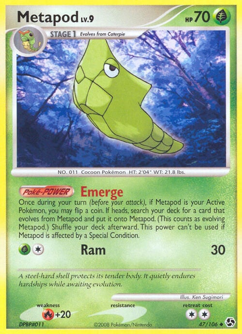 Metapod Lv.9 Card Front