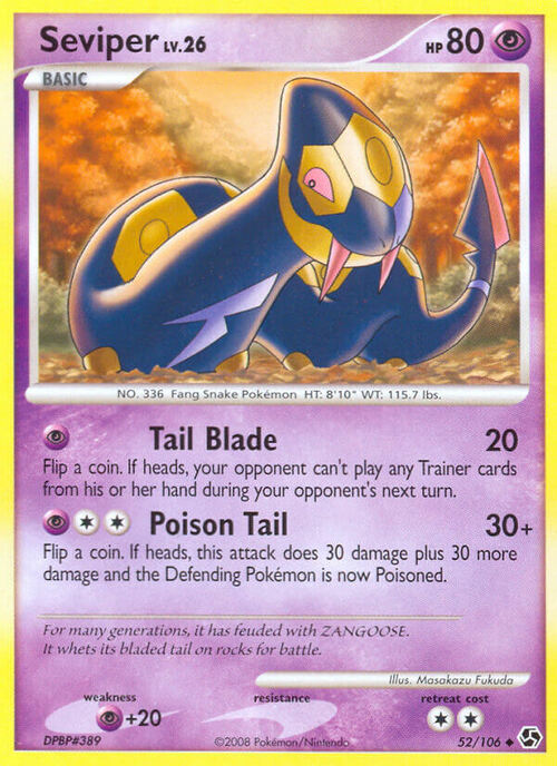Seviper Lv.26 Card Front