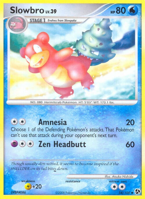 Slowbro Lv.39 Card Front