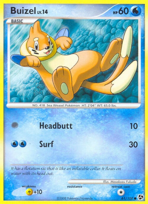 Buizel Lv.14 Card Front