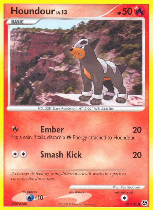 Houndour Lv.13 Card Front