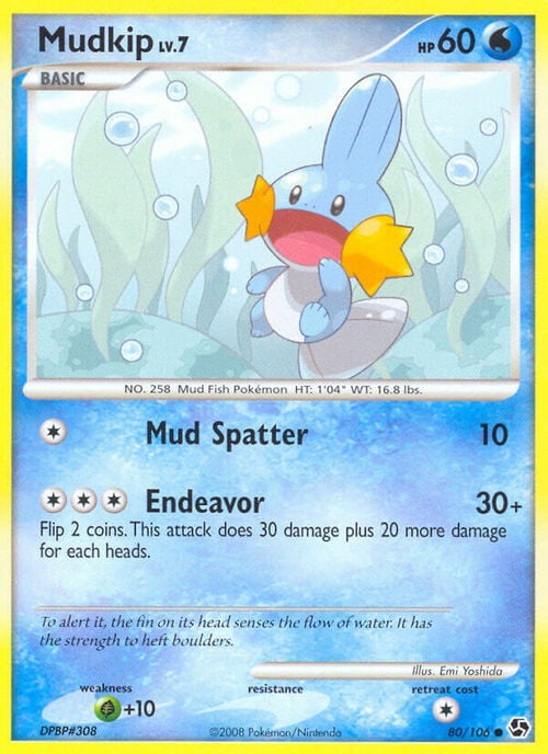 Mudkip Lv.7 Card Front