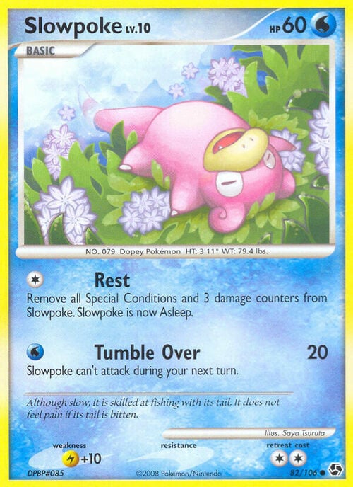 Slowpoke Lv.10 Card Front