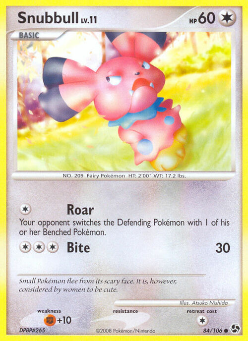 Snubbull Lv.11 Card Front
