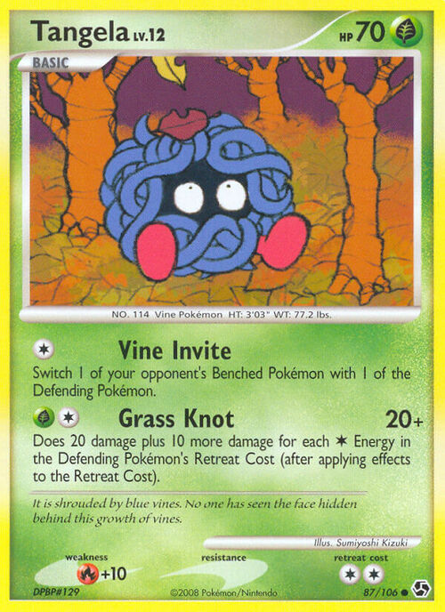 Tangela Lv.12 Card Front