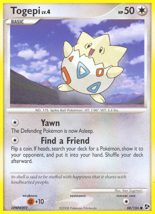 Togepi Lv.4 Card Front