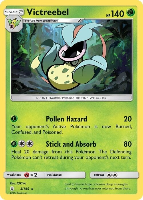 Victreebel [Pollen Hazard | Stick and Absorb] Card Front