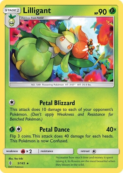 Lilligant [Petal Blizzard | Petal Dance] Card Front