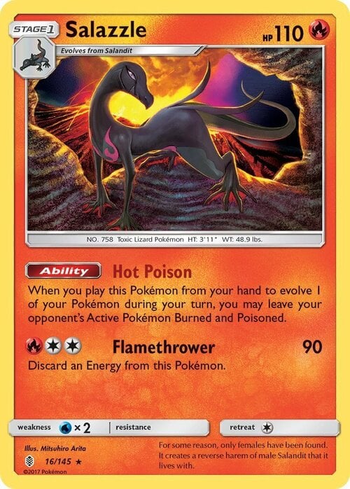 Salazzle [Flamethrower] Card Front