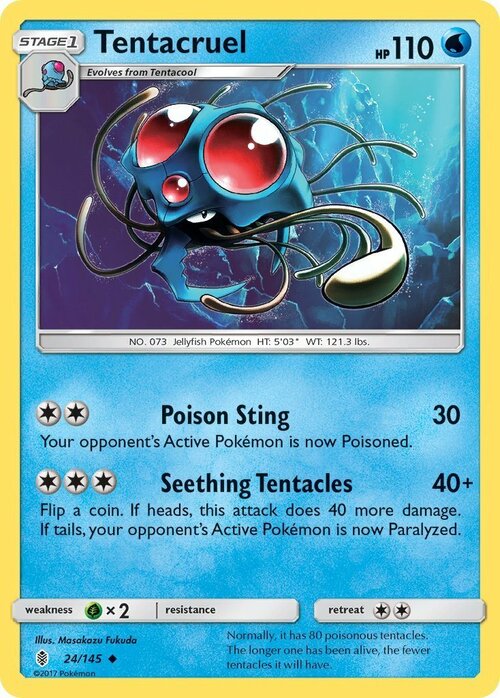 Tentacruel [Poison Sting | Seething Tentacles] Card Front