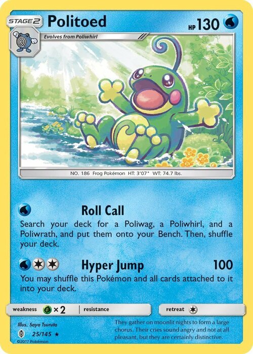 Politoed [Roll Call | Hyper Jump] Card Front