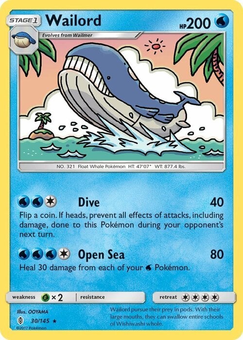 Wailord [Dive | Open Sea] Card Front