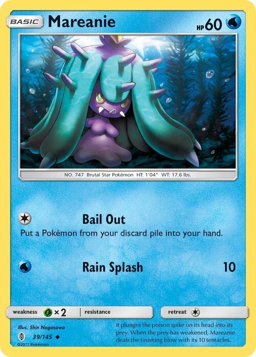 Mareanie [Bail Out | Rain Splash] Card Front