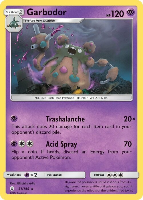 Garbodor [Trashalanche | Acid Spray] Card Front