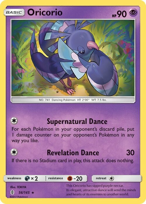 Oricorio [Supernatural Dance | Revelation Dance] Card Front