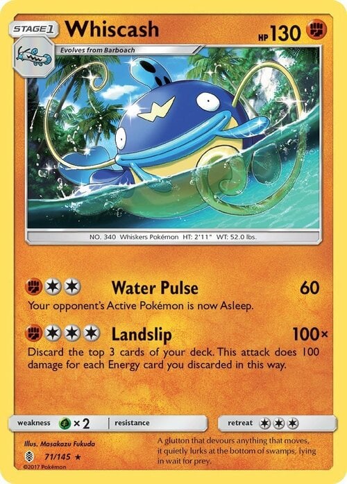 Whiscash [Water Pulse | Landslip] Card Front