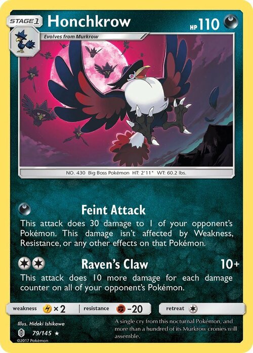 Honchkrow Card Front