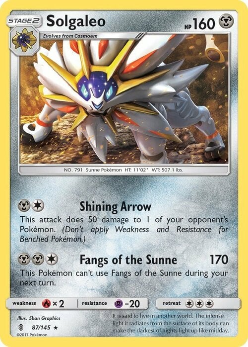 Solgaleo Card Front
