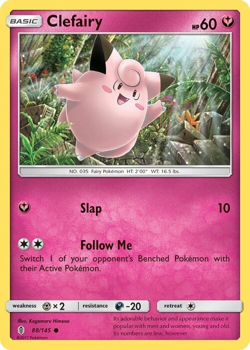 Clefairy Card Front